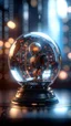 Placeholder: robot hypnosis survivor inside a Crystal ball, shot on Hasselblad h6d-400c, zeiss prime lens, bokeh like f/0.8, tilt-shift lens 8k, high detail, smooth render, down-light, unreal engine, prize winning