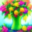 Placeholder: Green valley flowers, painted, classical