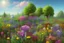 Placeholder: flower field 64 x 64 pixelart