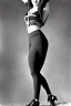 Placeholder: Ziegfeld Girl with short hair on leggings