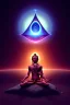 Placeholder: meditation, third eye, universe, fourth dimension, fractal, realistic, 8k, high quality, extreme detail, symmetrical, chakra, human