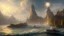 Placeholder: Atlantis, fantasy, landscape, realistic, volumetric lighting, 8k, RTX, style Albert Bierstadt