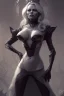 Placeholder: Pamela Anderson as evil queen in black leather, leather, busty, cleavage, angry, stern look. character design by cory loftis, fenghua zhong, ryohei hase, ismail inceoglu and ruan jia. unreal engine 5, artistic lighting, highly detailed, photorealistic, fantasy