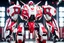 Placeholder: big robot with red and white color schemes, in the style of fairy academia, hard-edge style, agfa vista, dynamic pose, oshare kei, hurufiyya, rtx, close picture, intricate details, highly detailed, high details, detailed portrait, masterpiece,ultra detailed, ultra quality