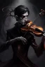 Placeholder: A dark trickster with a violin, controlling the souls of people