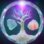 Placeholder: hedjuk,Tree of Life, crystal city crystalline in the sky, renderin, room, cosmic, opalescent, 100mm, opalescent, gemstones, crystals, object, other worldly,water, cristal rock ,bright, ice backg