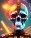 Placeholder: Android skull, full body close up, soft light atmosphere, light effect，vaporwave colorful, concept art, smooth, extremely sharp detail, finely tuned detail, ultra high definition, 8 k, unreal engine 5, ultra sharp focus