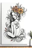 Placeholder: Women floral wall art