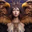 Placeholder: Insanely detailed photograph of an elaborate beautiful eagle goddess intricate glowing skin eyes intricate face hair lashes fur dress hyperdetailed painting by Anna Dittmann Huang Guangjian and Dan Witz CGSociety ZBrush Central fantasy art album cover art 4K 64 megapixels 8K resolution HDR Greek shiny space colours jewelry celestial hair eyes light"