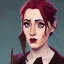 Placeholder: Portrait of a 30 year old witch like Adele and Mary Poppins