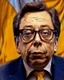 Placeholder: Caricatura del retrato de Gustavo Petro, presidente de Colombia, finamente detallada, hiper realista, 8k