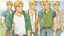 Placeholder: George is estimated to be 20 years of age (as of Broken Sword 1). His trademark appearance consists of blond hair, cut short in the back but left long in the front, as well as jeans with incredibly deep pockets and a blue-green jacket over a white t-shirt.