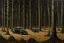 Placeholder: Black woods with beetles painted by John Brack