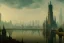 Placeholder: Lake Chicago Parisien building London+Edimburgh+Gothic town+Art deco Metropolis +alphonse mucha, greg rutkowski,matte painting, cryengine, hyper detailed, felix kelly, fantasy art, seb mckinnon