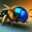 Placeholder: depth of field, cyborg bee, macro lens, hyperphoorealstic, ultra detail, elegant