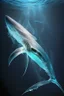 Placeholder: Shark, Scaled, Weightless Swimming, Bioluminescent Sea, Squid Tentacles, Transparent Skin