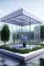 Placeholder: A square-shaped glass building with a relatively small floor that has calming and fragrant plants such as lavender and usable and edible plants such as tea for sale and has a meditation room with the sound of birds, rain and water drops, suitable for people who seek peace. need