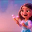 Placeholder: cute, adorable, smileing girl eating ice cream, candies flying all around her, Pixar, disney, cinema lighting, gaming, 8k, magic, love --q 1 --v 4