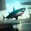 Placeholder: cyberpunk cyber shark deep water unreal 5, octane render, cinema4d, redshift render, hyper realistic, cenematic, vibrancy, synthwave, retouch, centered, dynamic lighting, dramatic lighting, 4k, highly detailed, attractive beautiful, realistic, virtual reality, epic composition, holographic,