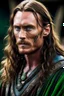 Placeholder: michael fassbender as long haired celtic warrior with tribal tattoos