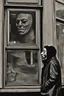 Placeholder: realism, street, russian depression, music album, from the window, depression, russian 90, post punk, man with old god mask, poster