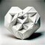 Placeholder: elastic heart in a shape of a white pentagon