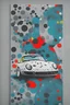 Placeholder: porsche poster in polka dot art style