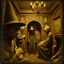 Placeholder: Daguerrotype, close-up, mysterious figures, odd background, Hieronymus Bosch, room, Max Ernst, ambient light, by Minicavio Quollati and Marlost Endgulp, exoteric, mystic, Amano, Arcimboldo, Hieronymus Bosch, Alphonse Mucha