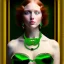 Placeholder: fullbody portrait of beautiful young busty atletic amazon Redhead woman with big Green sad eyes with big emeralds necklace by Jean Auguste Dominique Ingres 8k