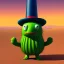 Placeholder: A giant, talking cactus wearing a top hat and monocle, standing in the middle of a desert oasis.