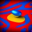 Placeholder: red, yellow, blue, primary colors, funny, goofy, abstract blob, circus, party, glitter, bokeh blur, guassian blur, tilt-shift, photograph, HD, 8k, hyper realistic, blender, 3d model, rendering, clown, bright lights, zoom in, portrait