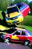 Placeholder: Noddy crashes his car and ends up in a mangled, bloody mess