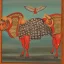 Placeholder: flying cows with wings indian painting