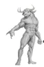 Placeholder: Centaur, a man with a bull's head