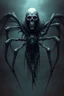 Placeholder: Death warmed over is a half flesh half machine version of the grim reapler with 8 spider like eyes and a central eye to see everying else.