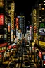 Placeholder: Photograph of the strrets of Tokyo at night