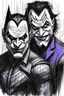 Placeholder: joker and batman grovvy art