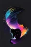 Placeholder: high quality, beautiful and fantastically designed silhouettes of colorful cat due to gravitational waves, beautifully designed wavelengths, very weak vibrations caused by fluctuations in the gravitational field of the universe, wave nature, stretching and compression, by yukisakura, awesome full color,