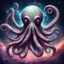 Placeholder: evil octopus god, space, dreamy,