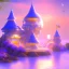 Placeholder: landscape of summer tropical ambient beutiful castle white gold and neon lights bright and colorful bright gloss effect of a futuristic house,like spaceship, natural round shapes concept, large transparent view of the open outdoor garden,sea beach at sunset, gold crystals,with light pink, flowers of Lotus, beutiful pools, light of sun , palmiers,cerisiers en fleurs, wisteria, sun , stars, small waterfalls