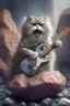 Placeholder: rock cat