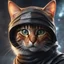 Placeholder: Retrato de un gato como un Ninja, gráfica calidad ultra, hiperdetallado, increíble obra de arte, 8k