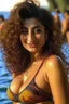 Placeholder: I want a picture of the Egyptian artist Mai Ezz El Din in a bikini