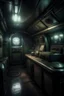 Placeholder: a look from the inside of a submarine noir, hyper realism, photo realism, realistic lighting, realistic color grading