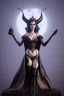 Placeholder: Carmen Dell`orifice as evil queen in black leather, leather, busty, cleavage, angry, stern look. character design by cory loftis, fenghua zhong, ryohei hase, ismail inceoglu and ruan jia. unreal engine 5, artistic lighting, highly detailed, photorealistic, fantasy