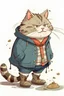 Placeholder: Haceme que el personaje del gato con botas sea gordo con ropa rota