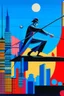 Placeholder: balance in the style of Hiroshi Nagai