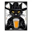Placeholder: Cowboy Cat Print, Retro Drink Poster, Cowboy Cat Milk Posters, I'm Drinking Milk Prints, Kitchen Decor, Funny Cat Print, Black Cat Poster,design, vector graphic, colorful, adorable, cute, vector illustration, white background
