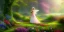 Placeholder: bright fairy, beautiful portrait, flowery landscape