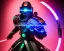 Placeholder: cyber samurai with cyber glowing swords, cyberpunk, full body, realistic, intricately detailed, neon lighting, vivid colors, neon, 64k